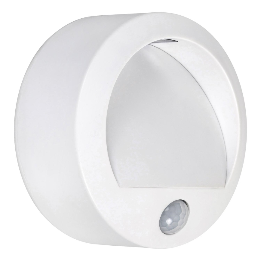 Rabalux - LED-ulkoseinävalaisin anturilla LED/1,5W/3xAA valkoinen IP44