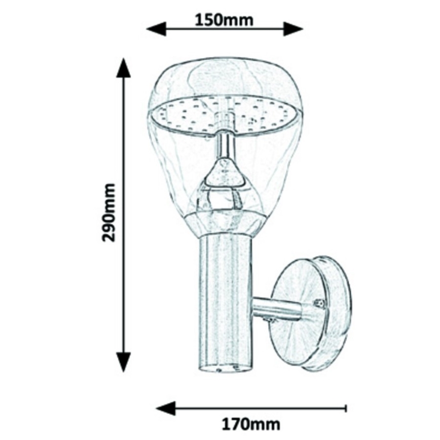 Rabalux - LED-ulkoseinävalaisin LED/8W/230V IP44