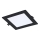 Rabalux - LED upotettava valo LED/12W/230V 17x17 cm musta