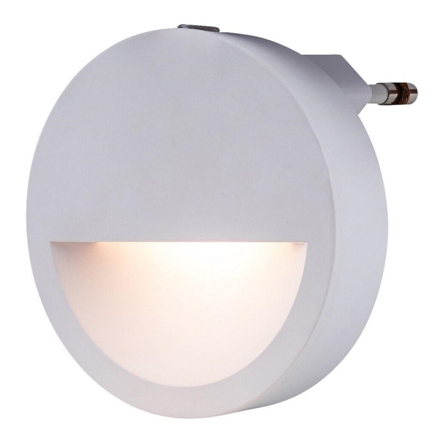 Rabalux - LED Yövalo hämärätunnistimella LED/0,5W/230V 3000K halkaisija 65 mm