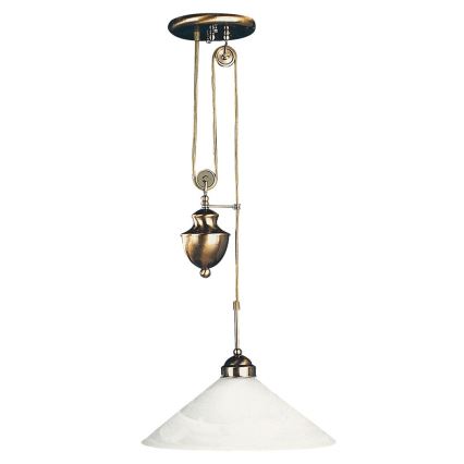 Rabalux - Varaosa lasi MARIAN-kattovalaisimeen E27 Ø 39 cm valkoinen