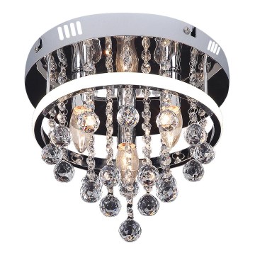 Rabalux - Pinta-asennettava kristallikattokruunu LED/20W/230V + 3xE14/40W