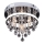 Rabalux - Pinta-asennettava kristallikattokruunu LED/20W/230V + 3xE14/40W