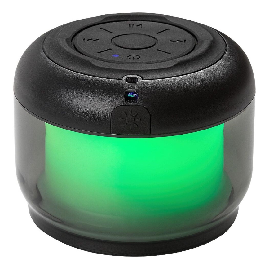 Rabalux - RGB Pöytävalaisin kaiuttimella RGB/3W/3,7V 500mAh