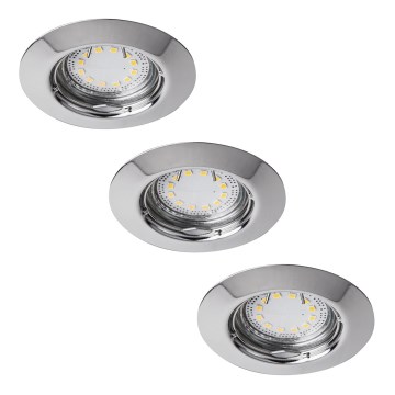 Rabalux - SETTI 3xLED Kylpyhuoneen upotettu valo 3xGU10/3W/230V IP44