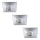 Rabalux - SETTI 3xLED Kylpyhuoneen upotettu valo 3xLED/4W/230V IP44