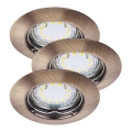 Rabalux - SETTI 3xLED Upotettu valo 3xGU10/3W/230V IP40