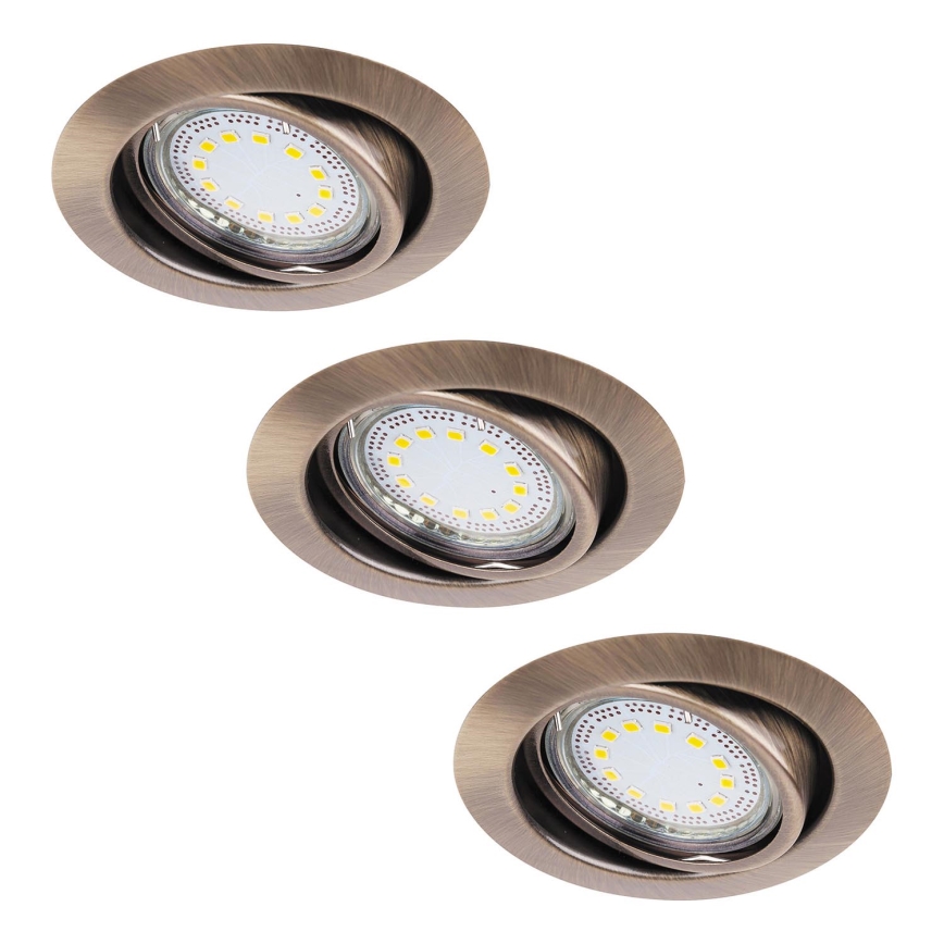 Rabalux - SETTI 3xLED Upotettu valo 3xGU10/3W/230V IP40