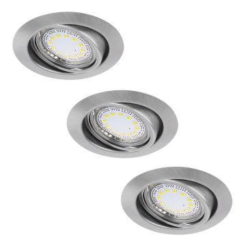 Rabalux - SETTI 3xLED Upotettu valo 3xGU10/3W/230V IP40