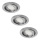 Rabalux - SETTI 3xLED Upotettu valo 3xGU10/3W/230V IP40