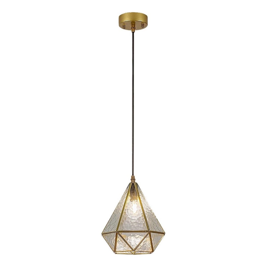 Rabalux - Tiffany värjätty lasi kattokruunu johdossa 1xE14/40W/230V kulta