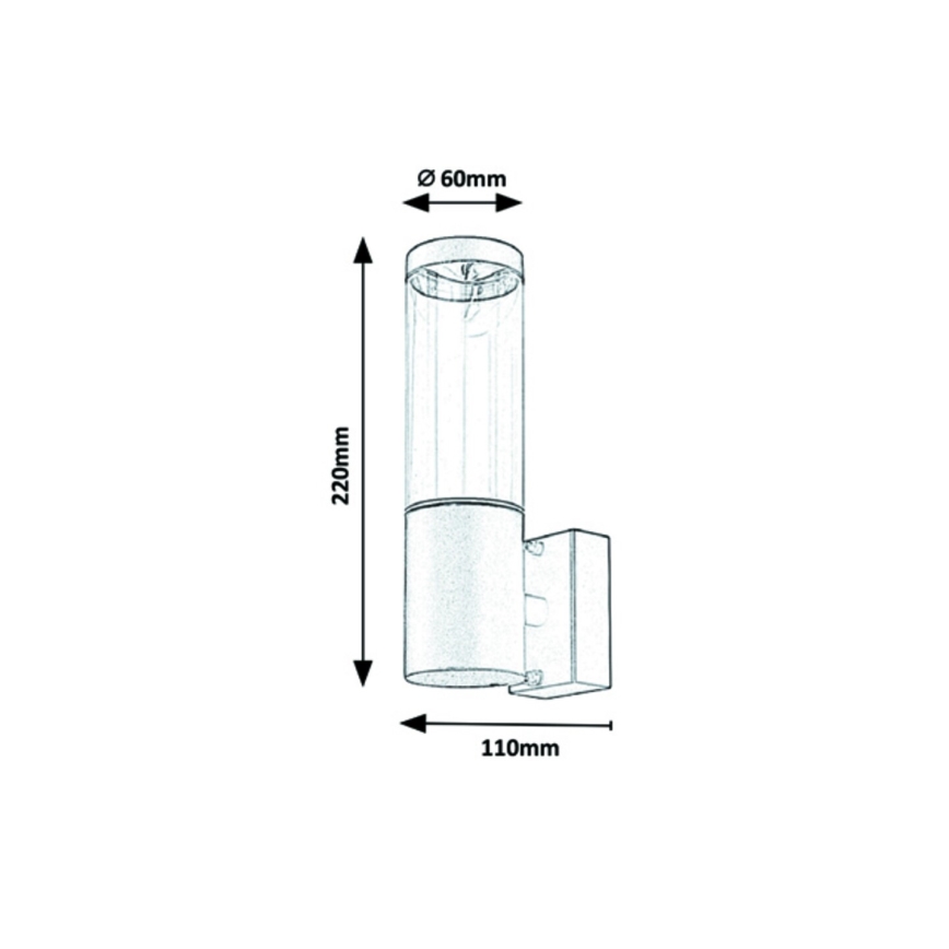 Rabalux - Ulkoseinävalaisin 1xGU10/7W/230V IP44