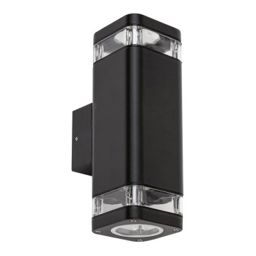 Rabalux - Ulkoseinävalaisin 2xGU10/25W/230V IP44 musta