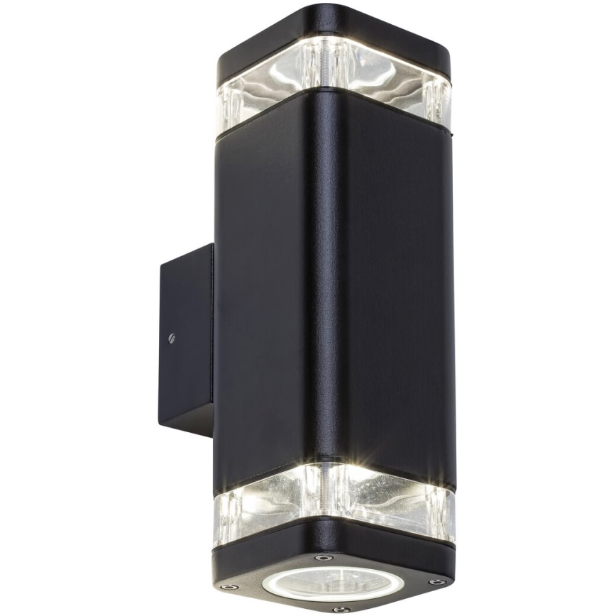 Rabalux - Ulkoseinävalaisin 2xGU10/25W/230V IP44 musta