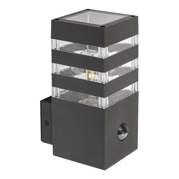 Rabalux - Ulkoseinävalaisin anturilla 1xE27/12W/230V IP44