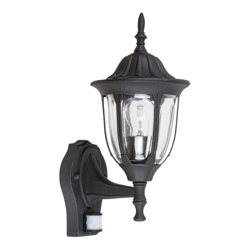 Rabalux - Ulkoseinävalaisin anturilla 1xE27/60W/230V IP43 musta