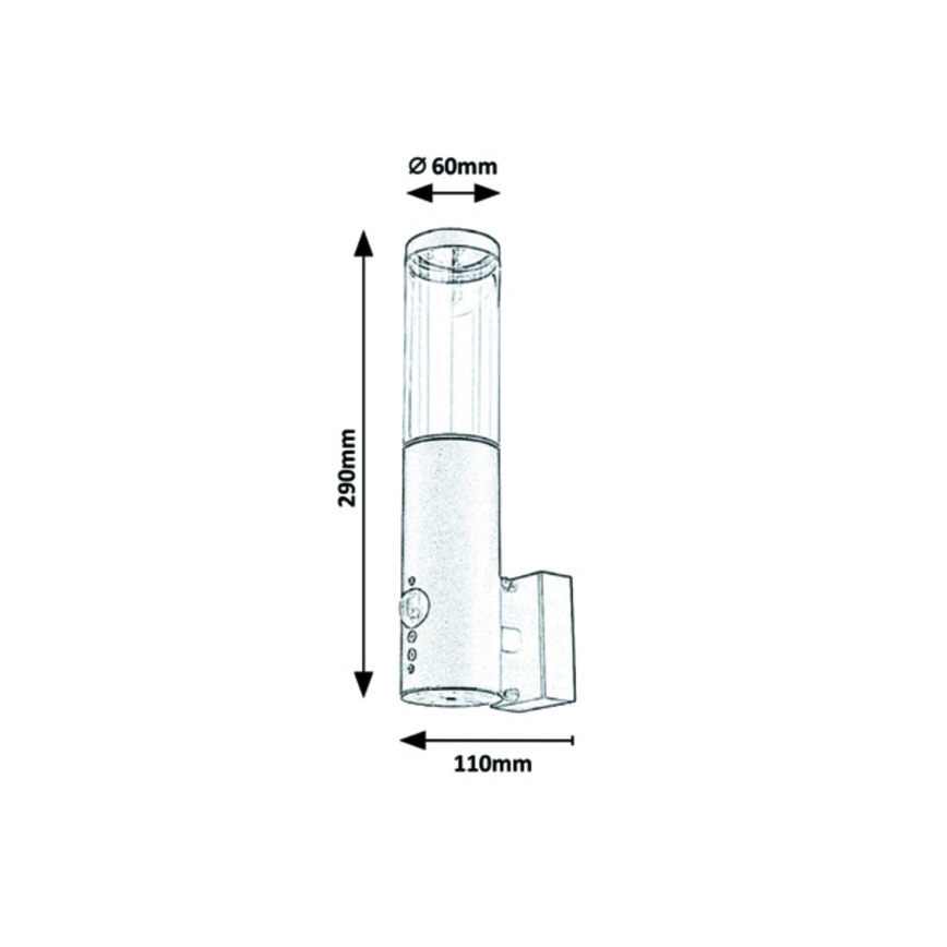 Rabalux - Ulkoseinävalaisin anturilla 1xGU10/7W/230V IP44
