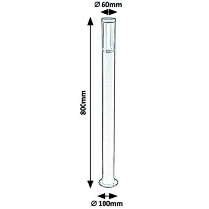 Rabalux - Ulkovalaisin 1xGU10/7W/230V IP44 80 cm