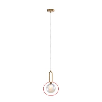 Rabalux - Vaihtolasikupu ROSEHIP-kattokruunuun G9, halkaisija 15 cm