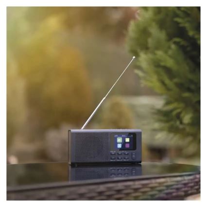 Radio DAB DAB+ FM 3W/5V/4xAA musta