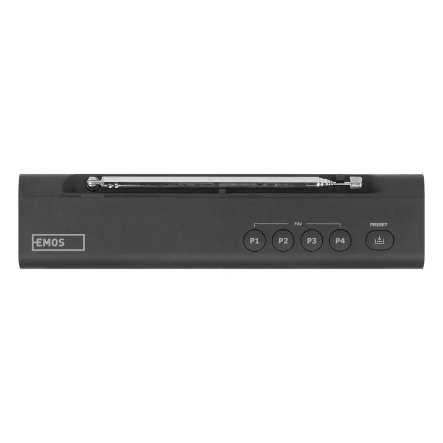 Radio DAB DAB+ FM 3W/5V/4xAA musta