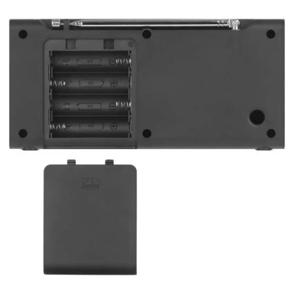 Radio DAB DAB+ FM 3W/5V/4xAA musta