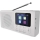 Radio DAB DAB+ FM 3W/5V/4xAA valkoinen