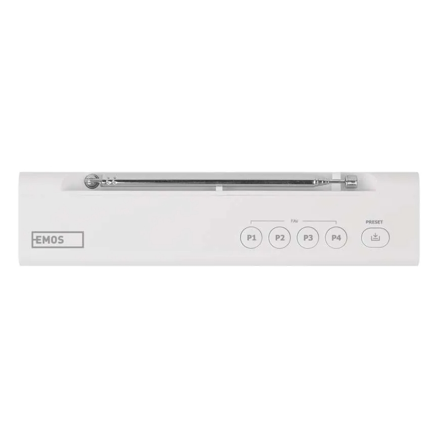Radio DAB DAB+ FM 3W/5V/4xAA valkoinen