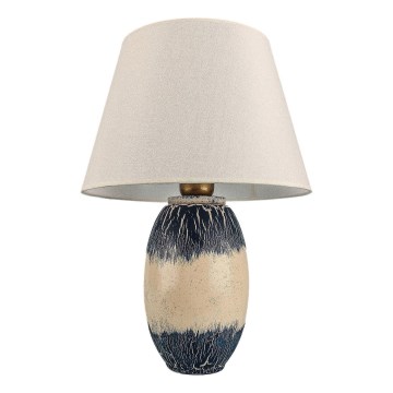 RAMZES Pöytälamppu 1xE27/40W/230V beige/sininen