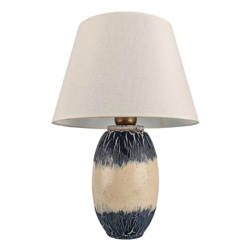 RAMZES Pöytälamppu 1xE27/40W/230V beige/sininen