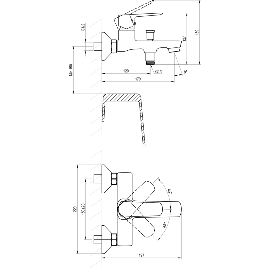 Ravak X070479 - LIFE musta ammehana
