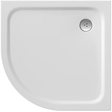 Ravak XA247701010 - ELIPSO neljänneksen muotoinen suihkualusta 90x90 cm valkoinen