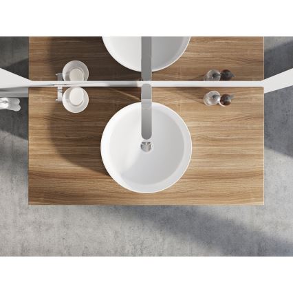 Ravak XJX01140002 - UNI SLIM tasoon asennettava pesuallas Ø 40 cm, keramiikka/valkoinen