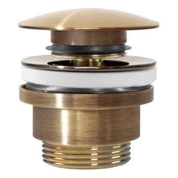 REA-A8110 - Pesualtaan CLICK-CLACK-pohjaventtiili, halkaisija 6,4 cm, kullanvärinen