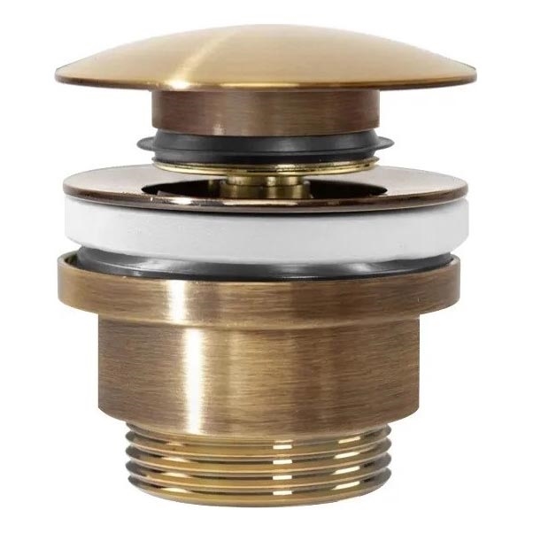 REA-A8110 - Pesualtaan CLICK-CLACK-pohjaventtiili, halkaisija 6,4 cm, kullanvärinen