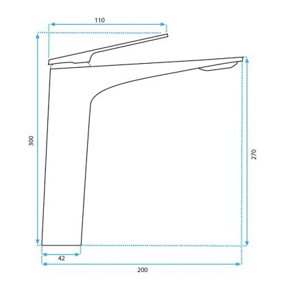 REA-B0493 - Pesuallashana AVALON 30 cm harjattu kupari