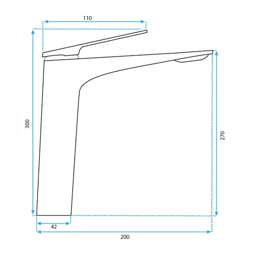 REA-B0493 - Pesuallashana AVALON 30 cm harjattu kupari