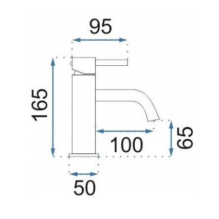 REA-B1112 - Lavuaarihana LUNGO 16,5 cm harjattu kupari