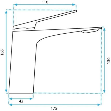 REA-B1117 - AVALON pesuallashana 16,5 cm musta