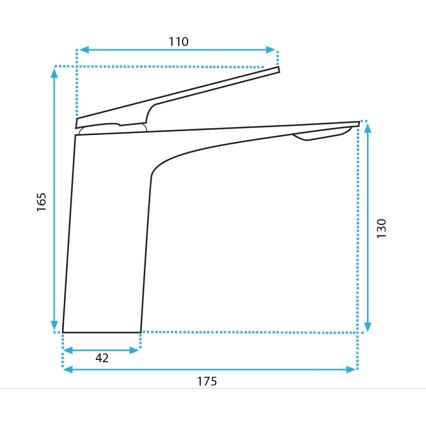 REA-B2703 - Pesuallashana AVALON 16,5 cm harjattu kulta