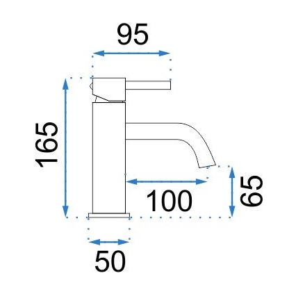 REA-B4102 - Pesuallashana LUNGO 16,5 cm musta