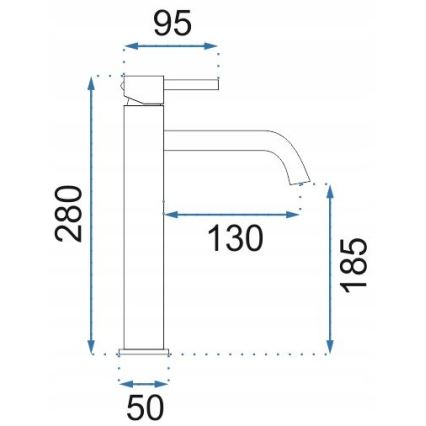 REA-B4526 - LUNGO 28 cm pesuallashana, harjattu kulta