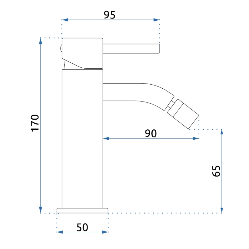 REA-B4702 - Bidehana LUNGO 17 cm harjattu kulta