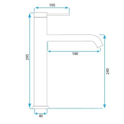 REA-B5325 - CLIF 29,5 cm pesuallashana, mattamusta