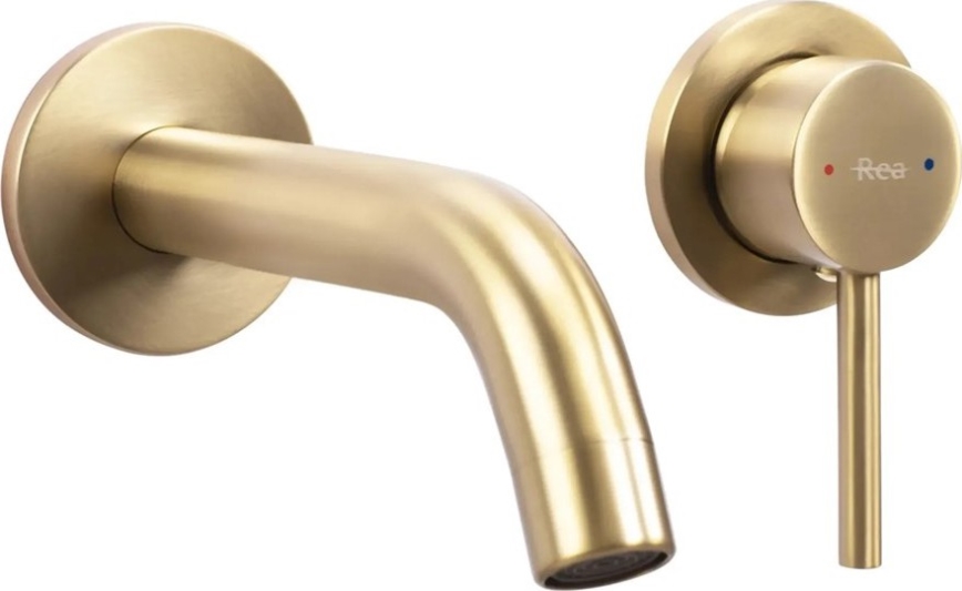 REA-B5334 - OWEN pesuallosekoitin uppoasennukseen harjattu kullanvärinen