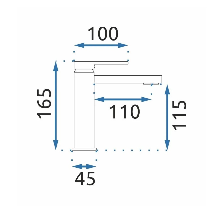 REA-B6555 - Pesuallashana VERSO 16,5 cm harjattu kulta