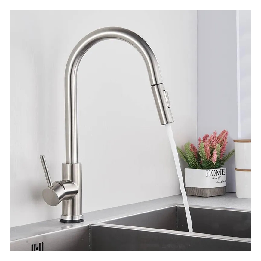 REA-B9146 - FRESH keittiöhana vedettävällä suihkupäällä, 39,5 cm, niklattu