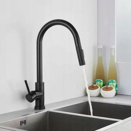 REA-B9147 - Keittiöhana vetosuihkulla FRESH 39,5 cm mattamusta