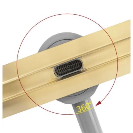 REA-G2714 - Lattiakaivo NEOX SLIM 70 cm ruostumaton teräs/harjattu kulta