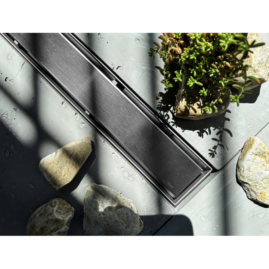 REA-G5808 - NEOX PRO 70 cm lineaarinen lattiakaivo, ruostumaton teräs